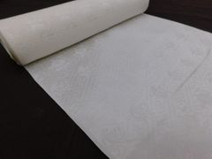 白生地 金通し 紋意匠 孔雀の羽 着尺 正絹 反物 HTT011 - メルカリ