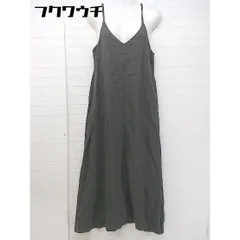 ◇ ABAHOUSE ecru アバハウスエクリュ キャミソール ロング ワンピース カーキ系 レディース 【中古】 【1104130000165】のサムネイル