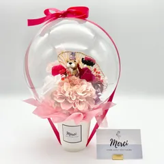 柴犬♡お雛様　ひなまつり　フラワーバルーンカップ