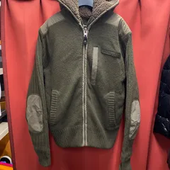 Schott ショット　ジップアップ　パーカー　フーディー　セーター　長袖　S　カーキのサムネイル