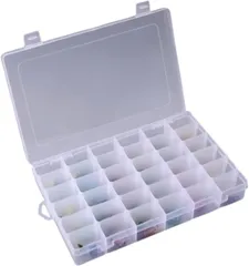 Crystal craft パーツケース ビーズケース 小分けケース ビスケース 小物収納ケース プラスチック 小物入れ パーツボックス