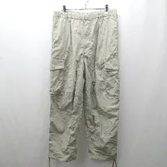 ◇ Θ UNIQLO ユニクロ 普段着系 ワイドフィットパラシュートカーゴパンツ サイズM グレー系 レディース E  【1507080013078】