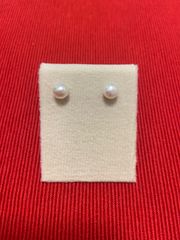 淡水パールピアス　6mm玉