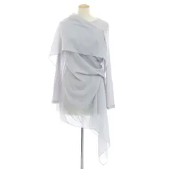 【中古】イッセイミヤケ ISSEY MIYAKE 2024年春夏 長袖 ブラウス カットソー ライトグレー【サイズ表記なし（Ｌ位）】【レディース】のサムネイル