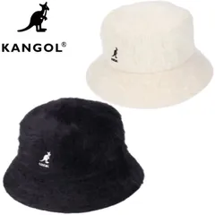 新品 KANGOL カンゴール 正規品 バケットハット バケハ ハット 帽子 ファーゴラ アンゴラ ファー カンガルー ロゴ メンズ レディース ユニセックス 白 ホワイト アイボリー 黒 ブラック