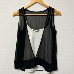 【24時間以内発送】ARMANI EXCHANGE  トップス ノースリーブ  黒 BLK