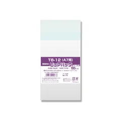 SWAN OPP袋 ピュアパック T8-12(A7用) テープ付き 100枚