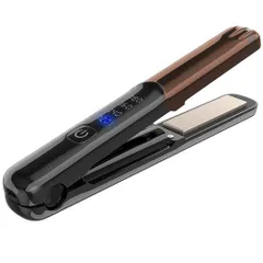 ヘアアイロンコードレスミニヘアアイロンストレートアイロン持ち運び便利USB充電式ストレートカール2way前髪両用4段階温度調節男女兼用コンパクト軽量家庭/旅行用