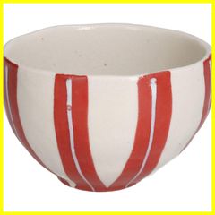【人気商品】小丼 一珍十草 美濃焼 (赤) 132-1128
