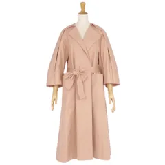 美品 ドゥロワー DRAWER コート ロングコート ベルト付き 無地 コットン