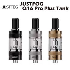 JUSTFOG Q16 Pro Plus Tank アトマイザー タンク ジャストフォグ クリアロマイザー リキッド容量 3ml 電子タバコ 電子たばこ ベイプ 510 スレッド q14 vape mtl dtl