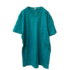 FRUIT OF THE LOOM 半袖 無地 ポケットTシャツ L エメラルドグリーン フルーツオブザルーム 古着卸 アメリカ仕入 a707-5254のサムネイル