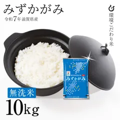 新米 ★★無洗米★★ みずかがみ 10kg 環境こだわり米 令和7年 滋賀県産