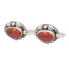GEORG JENSEN ジョージジェンセン 17 カフス カフリンクス シルバー925/琥珀【いおき質店】