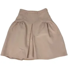 【在庫一掃】 ミュウ ミュウ Miu Miu フレア ミニスカート サイドジップアップ ボトムス スカート ポリエステル トリアセテート ピンク レディース 【中古】