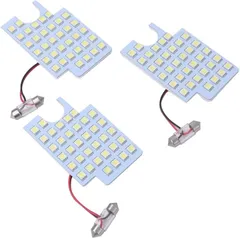 CustomDivine 互換品トヨタ 用 LED ルームランプ 室内灯 6000K ホワイト 3点セット ハイエース 対応 200系 1型 2型 3型 4型 5型 DX 専用設計 カスタム パーツ 社外品