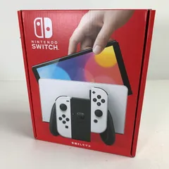 【中古美品】 未使用品 Nintendo Switch(有機ELモデル) Joy-Con(L) (R) ホワイト 任天堂 スイッチ 本体 【034-250514-nm-17-fuz】