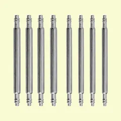 【在庫処分】20mm 直径(Φ)1.5mmと直径(Φ)1.8mm 8本セット バネ棒 時計ベルト用ステンレススチール WOCCIのサムネイル