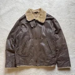 美品　Vintage 90s 本革　ムートンジャケット　レザージャケット　TYPE B-3