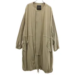 nano universe ナノユニバース ノーカラーコート F ベージュ レディース 古着