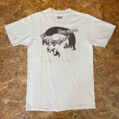 ’70s~’80s USA製  Hanes BEEFY-T プリントTシャツ M ベージュ系 旧タグ 半袖  US古着 70年代~80年代 ヴィンテージ ビンテージ vintage ユーズド USED 古着 MADE IN USA