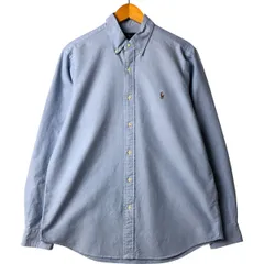 古着 ラルフローレン Ralph Lauren CLASSIC FIT クラシックフィット 長袖 ボタンダウンシャツ メンズL相当/eaa567220