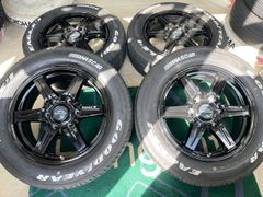 200系ハイエースに！TWS Granverd NR 17インチ 6.5J +38 PCD139.7-6H GYナスカー 215/60R17 ホワイトレタータイヤ付き！