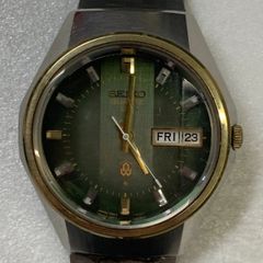 新品電池交換済SEIKO TYPE II グリーンモルフォ カットガラス風防