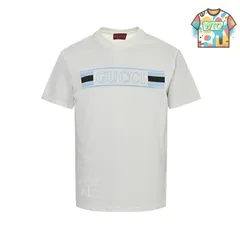 【今日WTO】Gucci 25ss レトロロゴ透かしプリント ショートスリーブ-VY43
