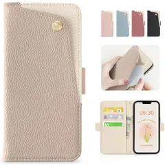 CASSYOOK いphone13mini ケース 手帳型 iphone 13 mini ケース 手帳型 財布型 カバー カードポケット付き いphone13 ミニ ケース 手帳型 全面保護 アイフォン13ミニケース カード収納 横置きスタンド機能 高級P 0