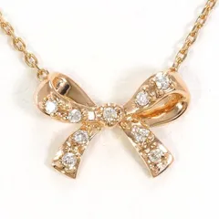 ヴァンドーム青山　K10PG　ネックレス　necklace　ダイヤ　総重量約1.3g　約40cm