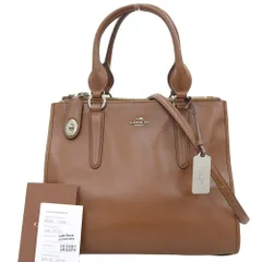 【24日までお値下げ】コーチ2ウェイハンドバッグ　クロスビーキャリーオール 中古】 コーチ ハンドバッグ ミニクロスビー キャリーオール