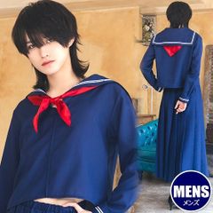 ハニーボーイ スケバンセーラー　　[女装 コスプレ スケ番 不良 ロングセーラー服 コスチューム 女装男子 あざとかっこいい メンズ 大人男性 学園祭 コント お芝居 SNS映え 仮装 ハロウィン イベント]【A-2290_913412】