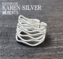 シルバーリング カレンシルバー カレン族 ハンドメイド エスニック #7
