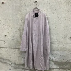 Pas de calais パドカレ 綿麻混合スプリングコート ロングジャケット Pas de calais パドカレ 綿麻混合スプリングコート ロング