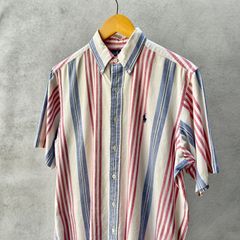 Ralph Lauren　半袖シャツ　ストライプ柄　Mサイズ　ラルフローレン