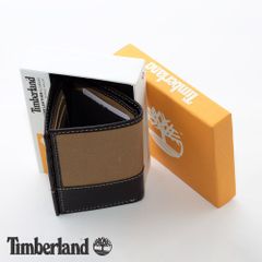 財布 三つ折り ティンバーランド Timberland Canvas & Leather Trifold Wallet カーキ 2WXJG-01 本革 レザーウオレット 定期入れ