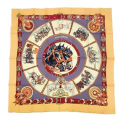 HERMES カレ90　CHEVAUX DE TRAIT　輓馬 未使用級 HERMES エルメス シルク100% スカーフ カレ90 CHEVAUX