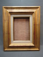 油絵用額縁 (54)　SM　ガラス付き　空額　舟型アンティーク金