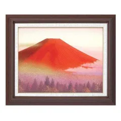 絵画・額縁・油絵・徳田春邦・新品未使用・F6号・赤富士・美術品・インテリア・雑貨 絵画・額縁・油絵・徳田春邦・新品未使用・F6号・赤富士・美術品