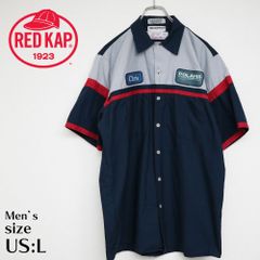 【古着】”RED KAP” ワークシャツ 赤 L #8780