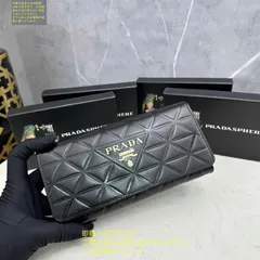 超美品 送料込☆ PRADA プラダ 長財布 さいふ ウォレット 長財布 小銭入れ