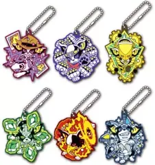 【中古】キーホルダー・マスコット(キャラクター) 全6種セット 「ラバーマスコット ジョジョの奇妙な冒険 イギーの奇妙なコスプレ スタンド編」