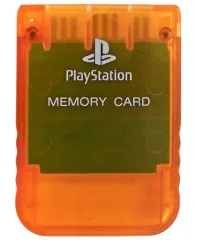 【中古】PSハード メモリーカード(キャンディー・オレンジ)