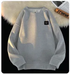 トレーナー メンズ 長袖 Tシャツ ワッフル生地 長袖Tシャツ クルーネック トップス ロゴ カジュアル おしゃれ 春 秋 通学 ファッション xzjhdok#