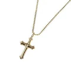 2023年最新】イエローゴールドk18 クロス十字架 ペンダント ネックレス