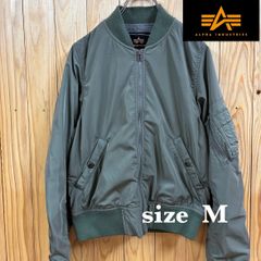 【古着】ALPHA(アルファ)MA-1 M セージ フライトジャケット レディース ミリタリー