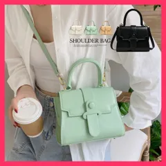 【スタッフおすすめ！】 ショルダーバッグ 2way レディース斜めがけ 韓国 ファッション/フラップ磁石ボタン/PUレザー ミニ鞄 レザー調 スクエアカバン 小さめ シン おすすめ おしゃれ　人気 上品 1XIUF-014