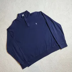 ポロ Ralph Lauren(ラルフローレン) ネイビー ハーフジップ パーカー