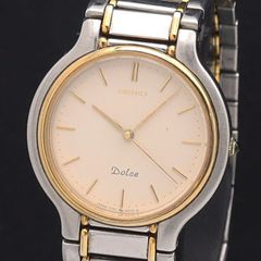 新品電池 極美品】セイコー ドルチェ コンビ ユニセックス 8N41-6110